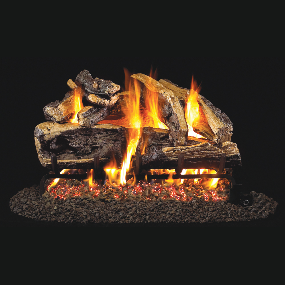 RealFyre CHRRSO-24 24" Charred Rugged Split Oak Log Set