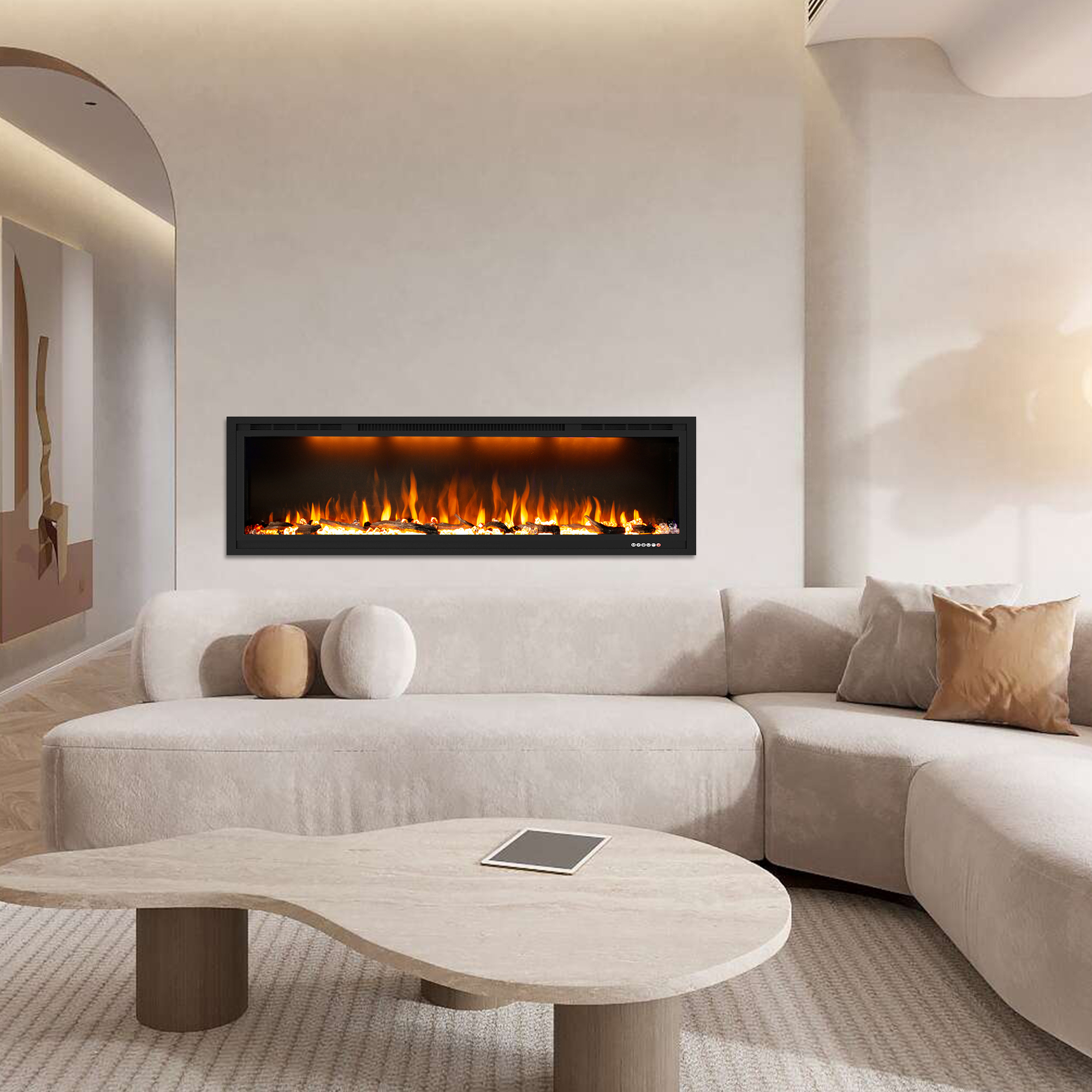 Luxstar BI74 72" Built-in Electric fireplace