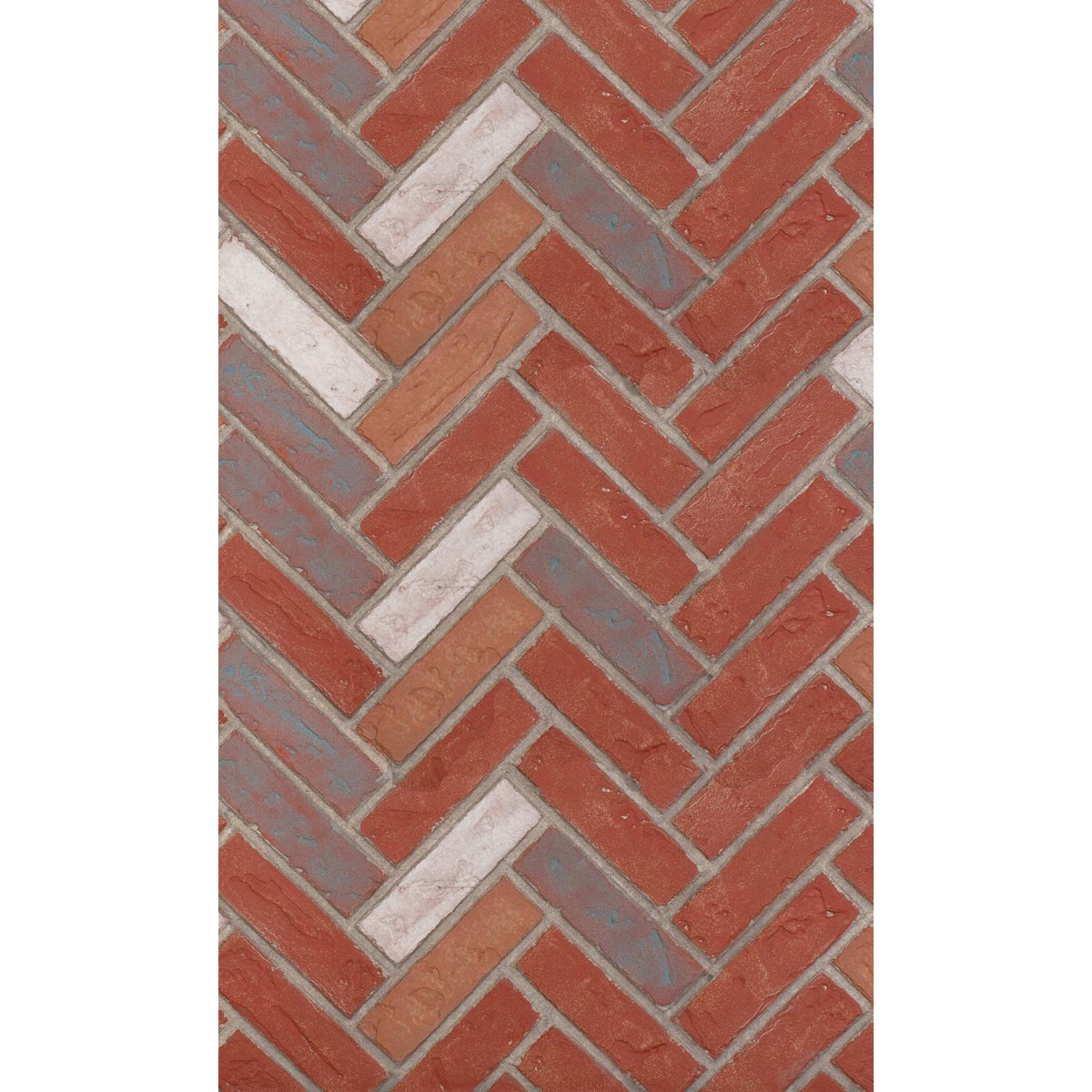 Enhance-a-Fire CV-HTLD 4393 Vertical 22” x 36” Teal Deal Clinker Herringbone 5/8” Thick Premium Fiber Panels 2-Set