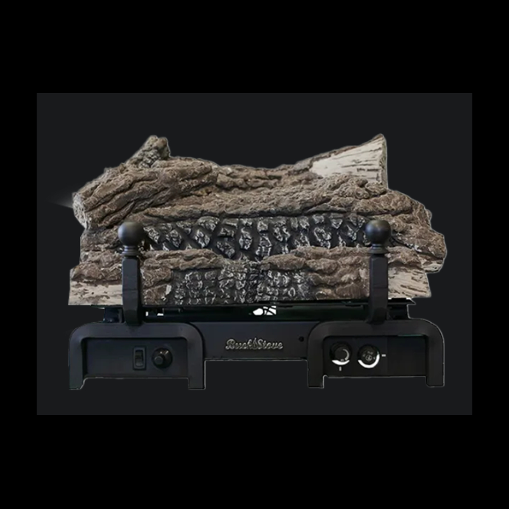 Buck Stove GLCR18MVNAT CR18 18" Ceramic Natural Gas Logset w/Remote