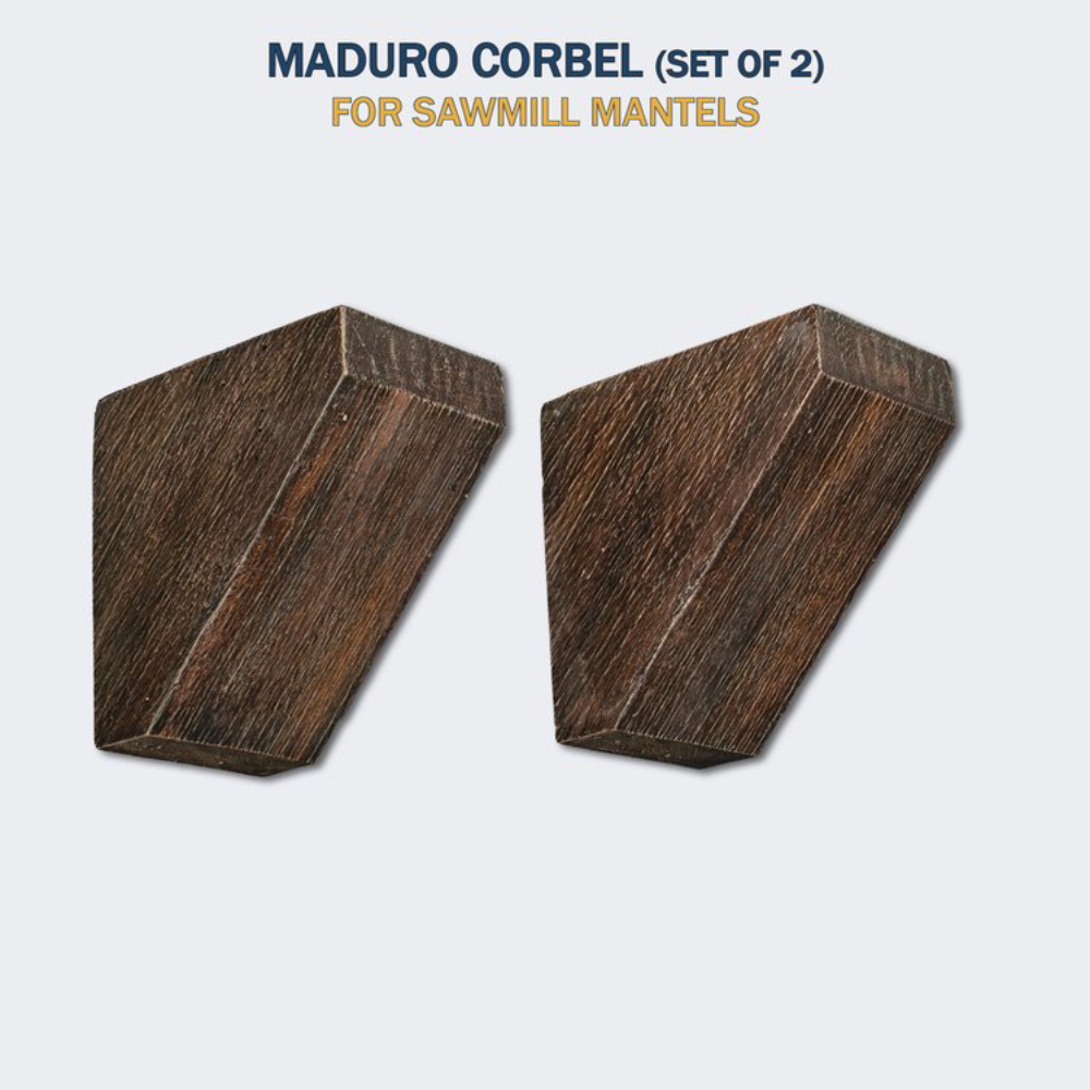 Lexington Hearth 7419 SM-C-LH-MD Sawmill Corbel Maduro (Set of 2)
