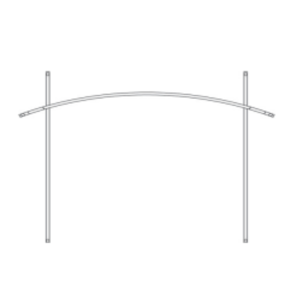 Empire DFF40RBL Black Arch Forged Iron Inset