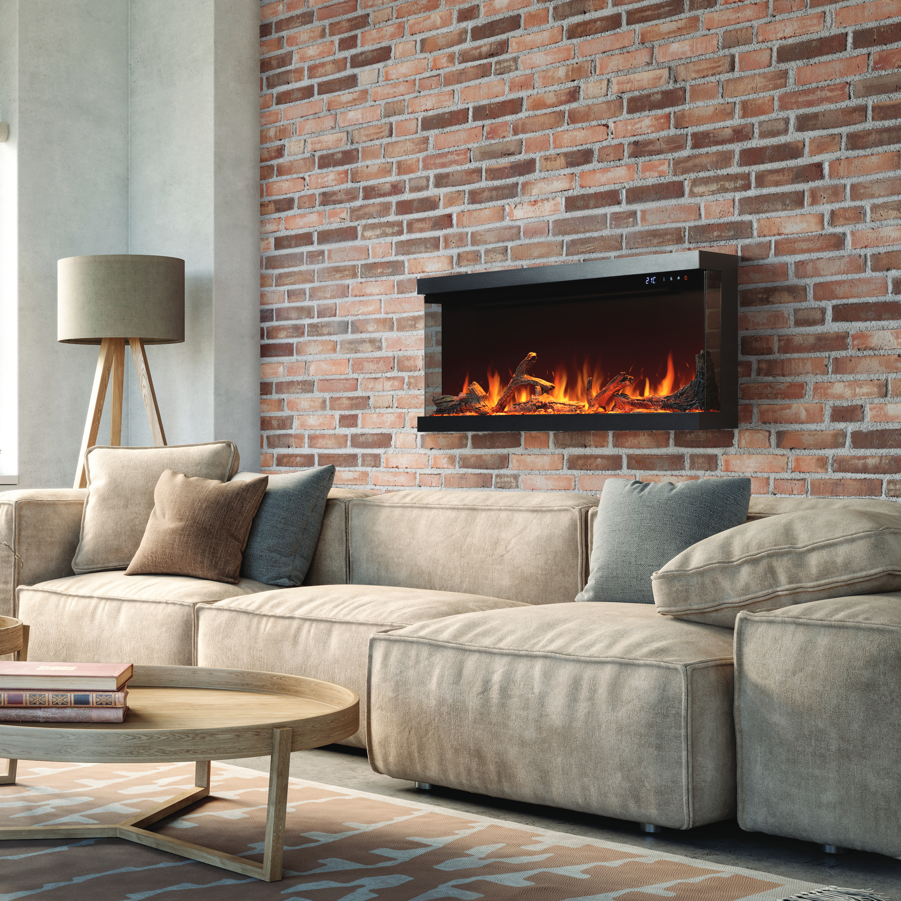 Napoleon NEFL50AB Astound 50'' FlexMount Electric Fireplace