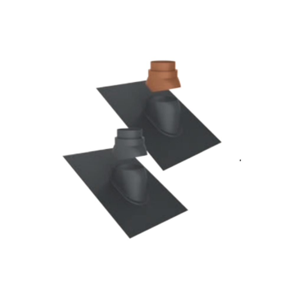 Duravent 3PPS-F12-TC Adjustable Roof Flashing, terra-cotta 5/12-12/12 pitch