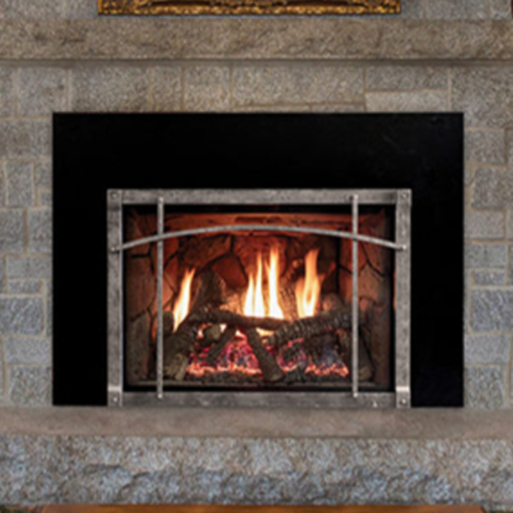 Empire DVC20IN31P Innsbrook DV Clean Face Small Propane Fireplace Insert w/Millivolt Control & Log Set and Blower