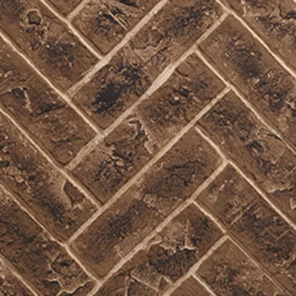 Majestic BRICK42MPLTBH Brick Interior Panels Herringbone Tavern Brown