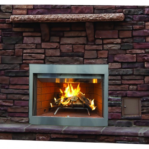 IHP Superior WRE3042WH 42" Fireplace, White Herringbone Refractory Panels