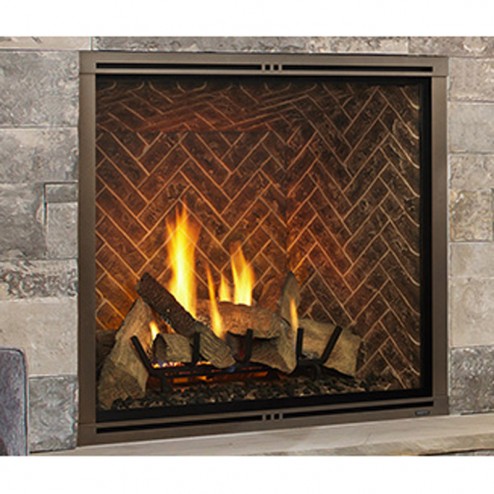 Majestic Marquis II 36" Top Direct Vent Fireplace w/Intellifire Touch MARQ36IN-B