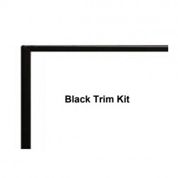 Empire DF36LBL Trim Kit, Beveled, Adjustable, 1-inch, Matte Black