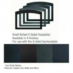 Napoleon SACH4F3B4 Small Arched 4 Sided Faceplate - charcoal(for use with 3 sided backerplate)